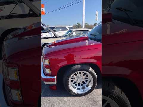 17x11 Billet Specialties Rims on This Candy Red OBS #billets #billet #candypaint #obs #obschevy