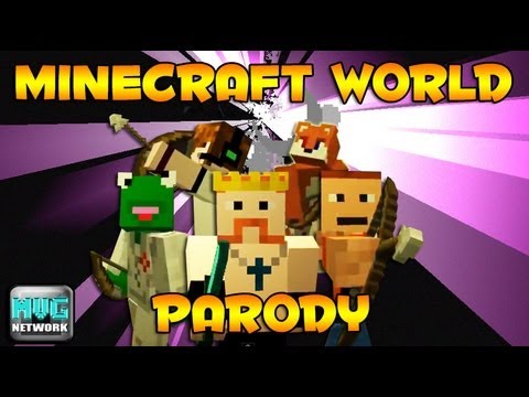 ♪ "Minecraft World" A Minecraft Parody of Linkin Park - Castle Of Glass