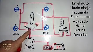 DIAGRAMA DE LUCES DIRECCIONALES Y DE PARQUEO