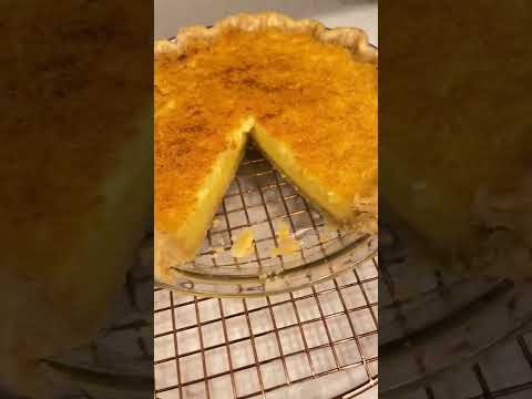 Buttermilk chess pie￼