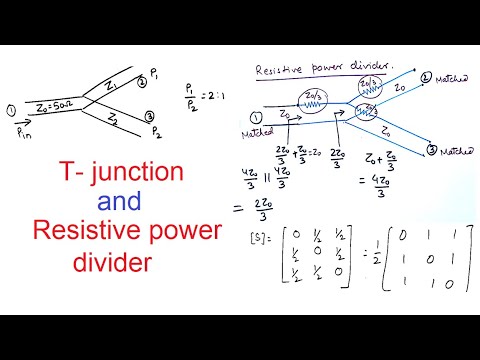 T-junction and Resistive power divider with examples by Prof. Niraj Kumar VIT Chennai