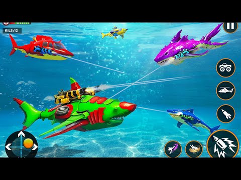 Monster Truck Robot Shark Attack –Car Robot Game Game Hippo Studio Robot Game 2021 Gameplay