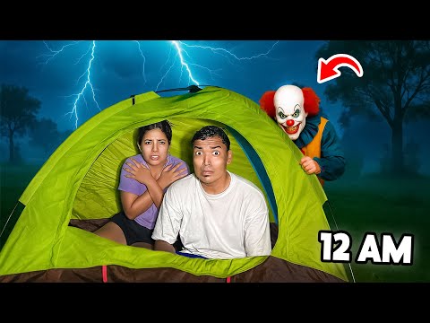 ACAMPAMOS A 12 AM en el PATIO de NUESTRA CASA