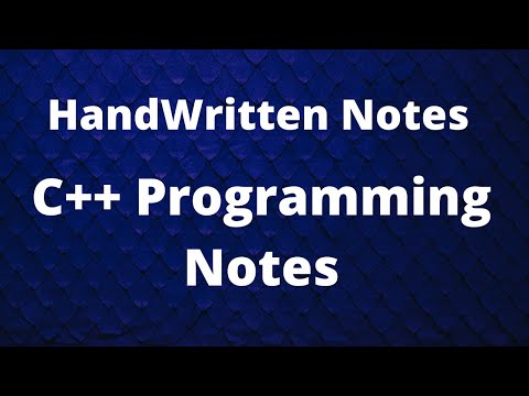 Learn HandWritten Notes C Programming Notes - Mind Luster