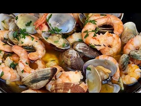Camarão com Amêijoas#petisco
