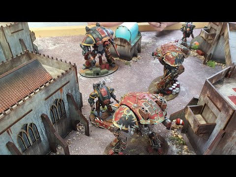 New Codex Imperial Knights vs New Codex Chaos Knights - Warhammer 40k Narrative Battle Report