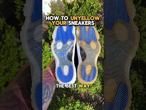 How To Unyellow Air Jordan 11 Space Jam Icy Soles ❄️🥶💯