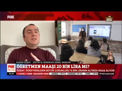 Genel Başkanımız Kadem Özbay, Çalışma ve Sosyal Güvenlik Bakanı Vedat Bilgin’in öğretmen maaşları ile ilgili açıklamalarını Fox Haber’e değerlendirdi.	 | EĞİTİM İŞ
