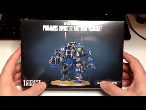Primaris invictor tactical warsuit unboxing-Warhammer 40,000