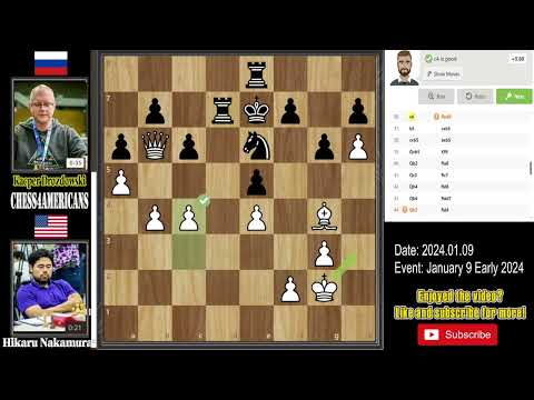 Hikaru Nakamura vs. Kacper Drozdowski: USA vs Russia - A Clash of Chess Titans!