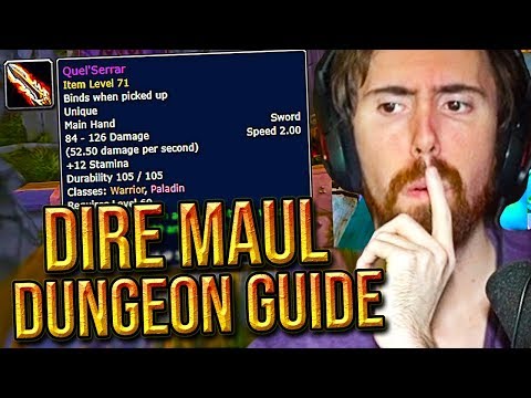 Asmongold Reacts To The Dire Maul DUNGEON GUIDE By Punkrat - Classic WoW Phase 1.5