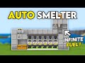 EASY AUTO SUPER SMELTER Infinite Fuel In 1 21 Minecraft Bedrock