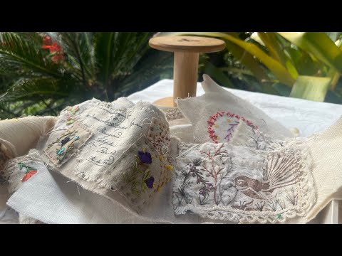 The “full stop” at the end of the snippet roll - part 3  #embroiderystitches #embroidery 