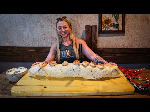 This Undefeated 32 Inch "Monster" Burrito Challenge in Arkansas Weighs 8lbs!!