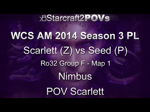 SC2 HotS - WCS AM 2014 S3 PL - Scarlett vs Seed - Ro32 Group F - Map 1 - Nimbus - Scarlett