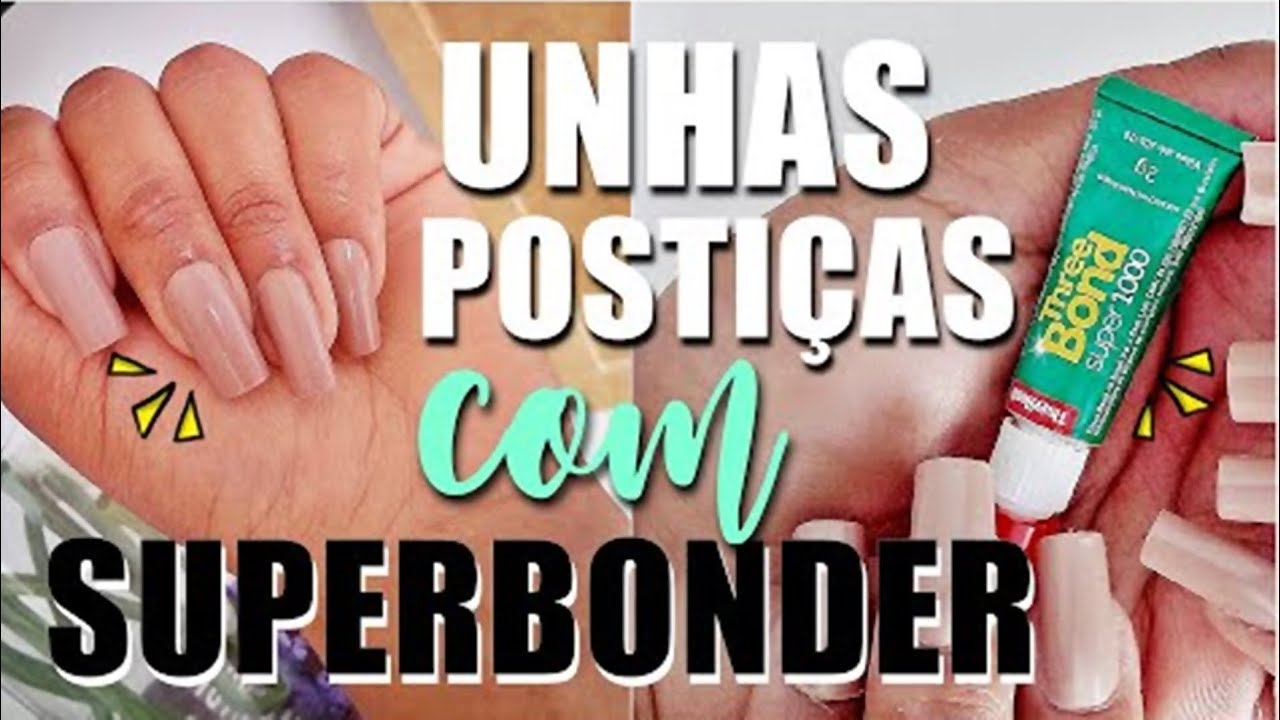 Como colar unhas postiças com SuperBonder ♥