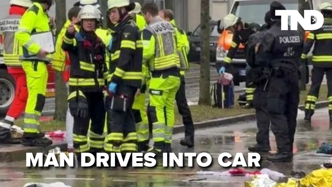 Driver plows into crowd in Munich, injuring at least 28 in 'suspected attack'