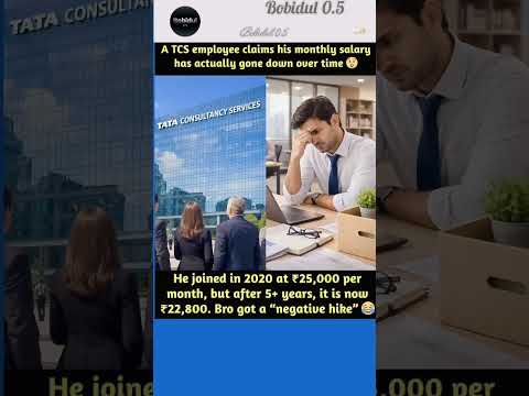 A TCS employee claims his monthly salary has actually gone down over timeTATA CONSULTANCY SERVICESHe