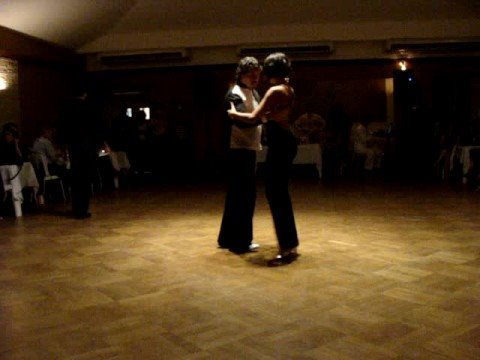  Fabian Salas  and  Maria Paz Giorgi  are  dancing  to  a  tango