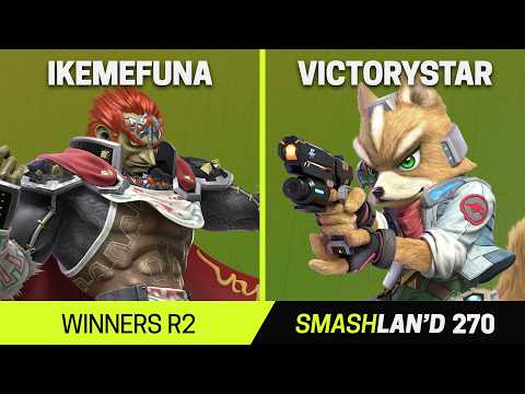 SmashLAN'd 270 Winners R2 - Ikemefuna (Ganondorf) vs VictoryStar (Fox) - SSBU Tournament