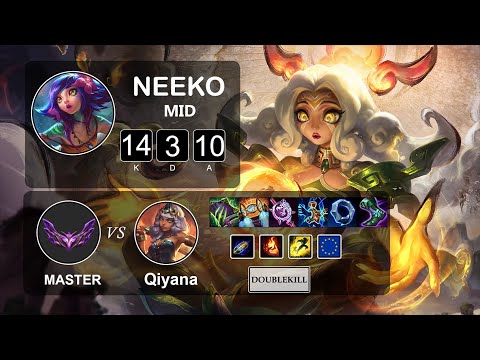 Mid Neeko vs Qiyana - LOL EUW Master Season 12 Patch 12.4