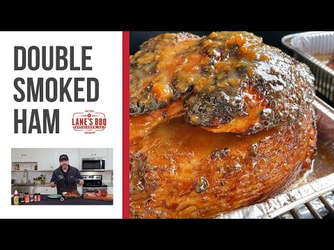 Double Smoked Ham Recipe | Salted Caramel Peach Glaze...