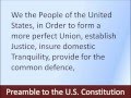 Preamble To The U S Constitution Hear And Read The Full Text