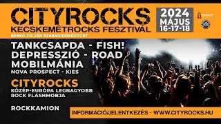 2024 - Újra Kecskeméten dübörög Közép-Európa legnagyobb rockzenekara a CITYROCKS