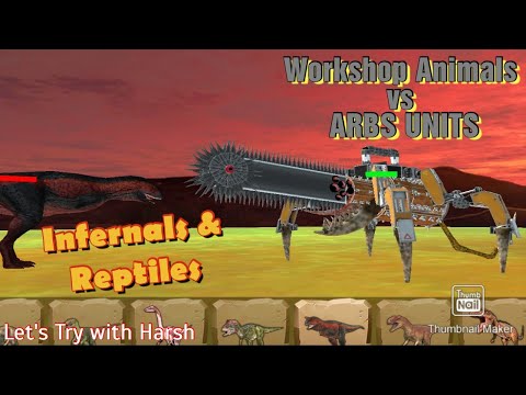 Workshop Animal vs ARBS Units in Animal Revolt Battle Simulator | Infernals, Reptiles & Dinosaurs |