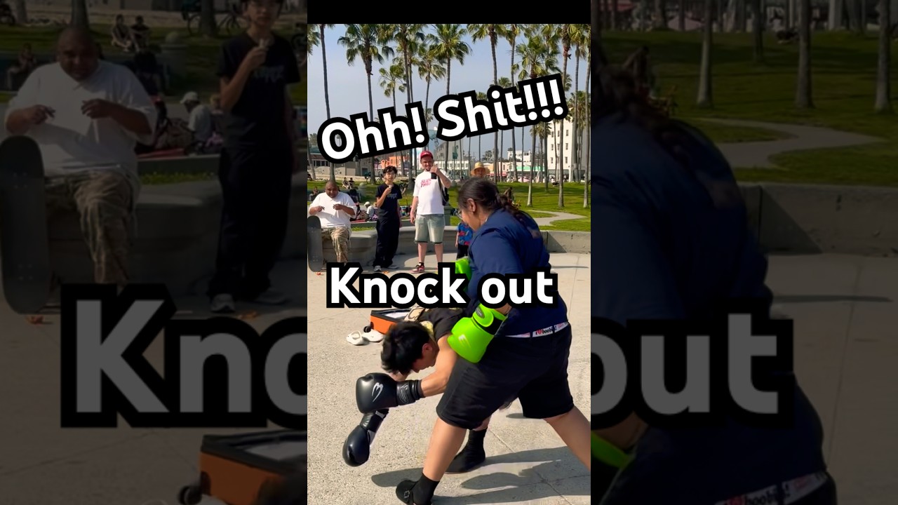 殴られ屋が調子に乗ってアメリカでした結果まさかのKO… A Japanese guy street fighting in the U.S… and a shocking knockout!?