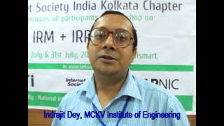 preview picture of video 'IRM+IRR+IPv6 Workshop Participants - Indrajit De, MCKV Institute of Engineering'
