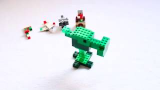 How to Build: A LEGO Peashooter - Plants vs Zombies