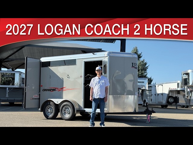 Preview image of 2027 Logan Coach Crossefire 2 Horse Bumper Pull The Perfect Starter Trailer youtube video