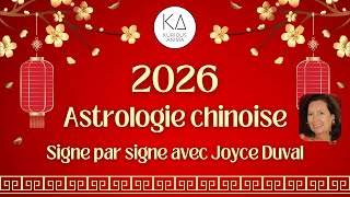 Astrologie Chinoise 2026 : L’Année du Cheval de Feu  -  Prédictions de Joyce Duval &amp; Sophie Vitali