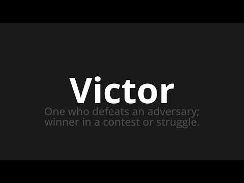 How to pronounce Victor