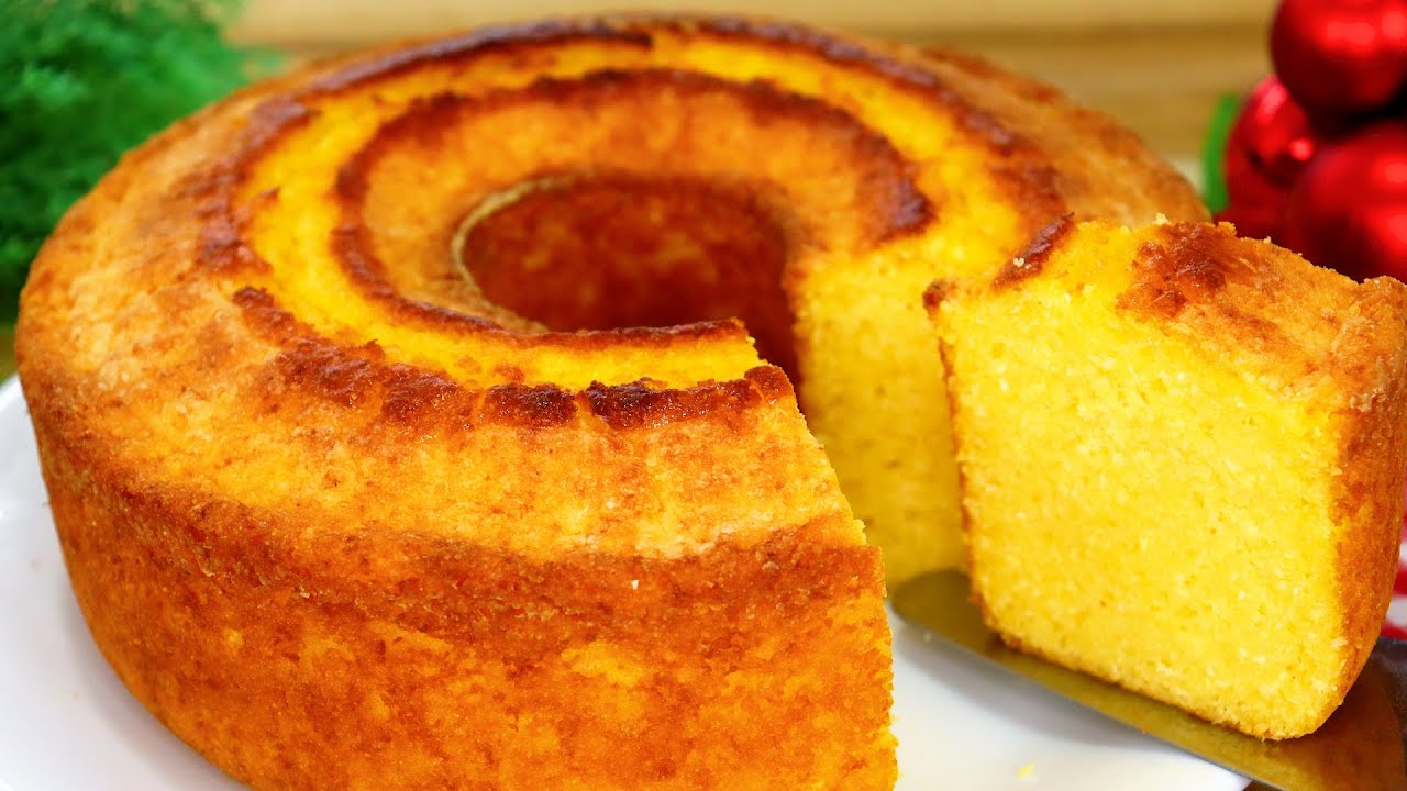 BOLO DE FUBA COZIDO GRANDÃO E DELICIOSO