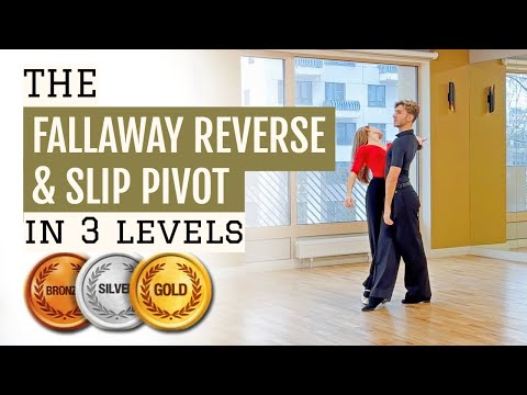 Ballroom Lesson: Fallaway Reverse & Slip Pivot in 3 Levels 🥉🥈🥇