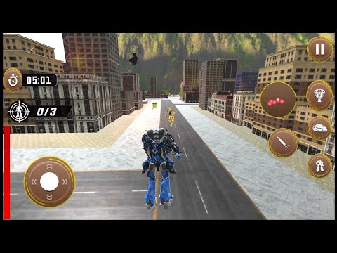 Snake Robot Car Transforming Game Robot War Games - Android Gameplay