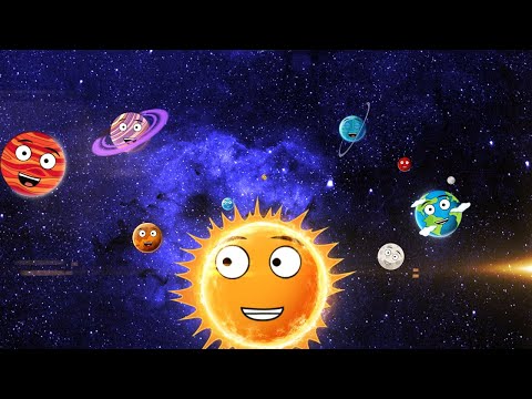 Învățăm planetele - cântece animate pentru copii de la Clopoțelul Magic