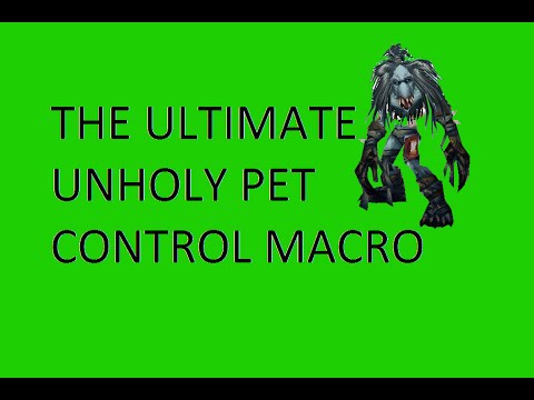 Unholy DK 5 Ability 1 Button Macro | Pet Control
