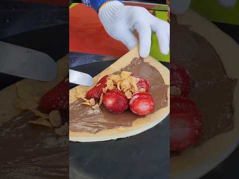 동대문 크레페 할아버지 상큼한 딸기 크레페 東大門クレープじいさん #koreanstreetfood