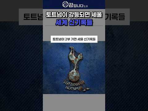 토트넘이 강등되면 세울 세계 신기록들