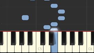Lullaby (Slaapliedje) - synthesia piano tutorial