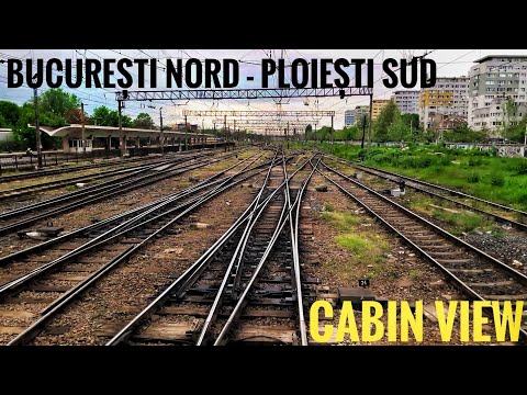 Train CABVIEW 🇷🇴 Bucharest/București Nord - Ploiești Sud (Romania) on M300, locomotive driver's view