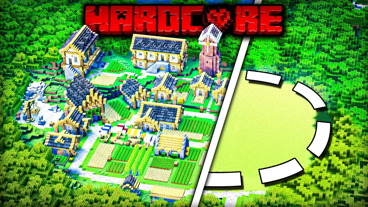 I Built the Village I've ALWAYS Wanted in Minecraft Hardcore