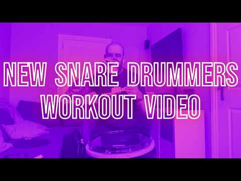 New Drummers Workout Video - Scottish Snare Drumming Exercises.  Beginner Exercises