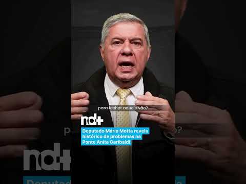 Deputado Mário Motta revela histórico de problemas na Ponte Anita Garibaldi