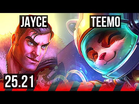 JAYCE vs TEEMO (TOP) | KR Master | 25.21
