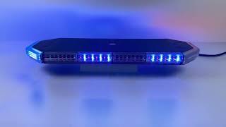 LED rampa 440mm, červeno/modro bílá, magnet 10-30V, ECE R65