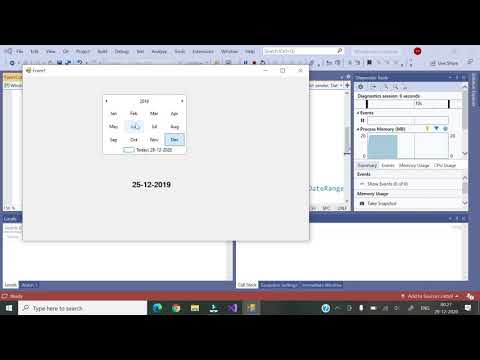 20 Visual C || MonthCalendar Control || Hindi